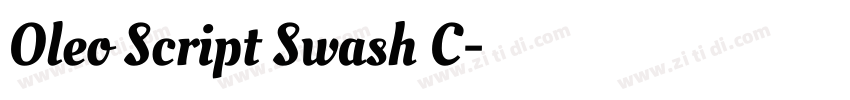 Oleo Script Swash C字体转换